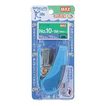 【金ちゃん】パンチおまかせ10個+カートリッジ10個セット Amazon | マックス ホッチキス サクリキッズ 20枚とじ 予備針100